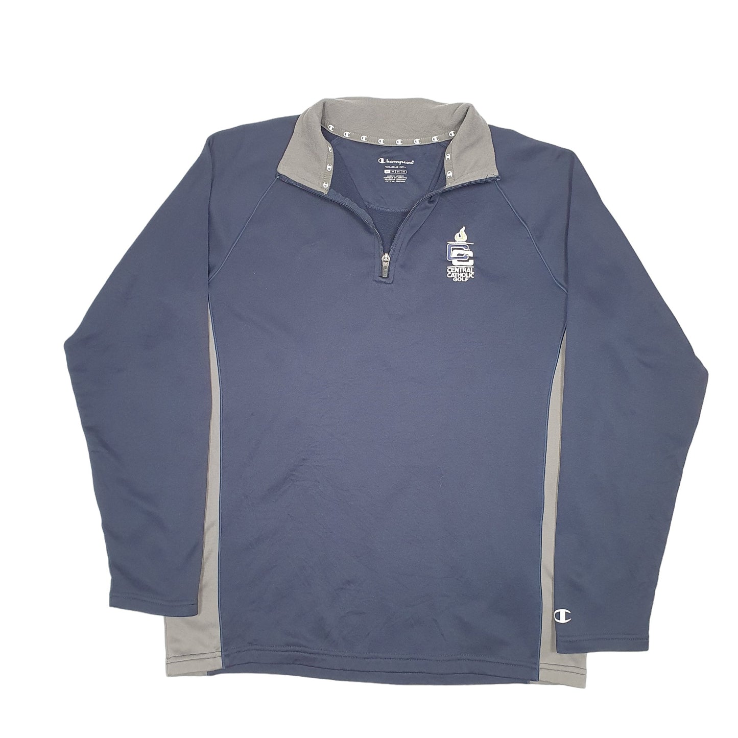 Mens Navy Champion Active Central Catholic Golf Quarter Zip Jumper
