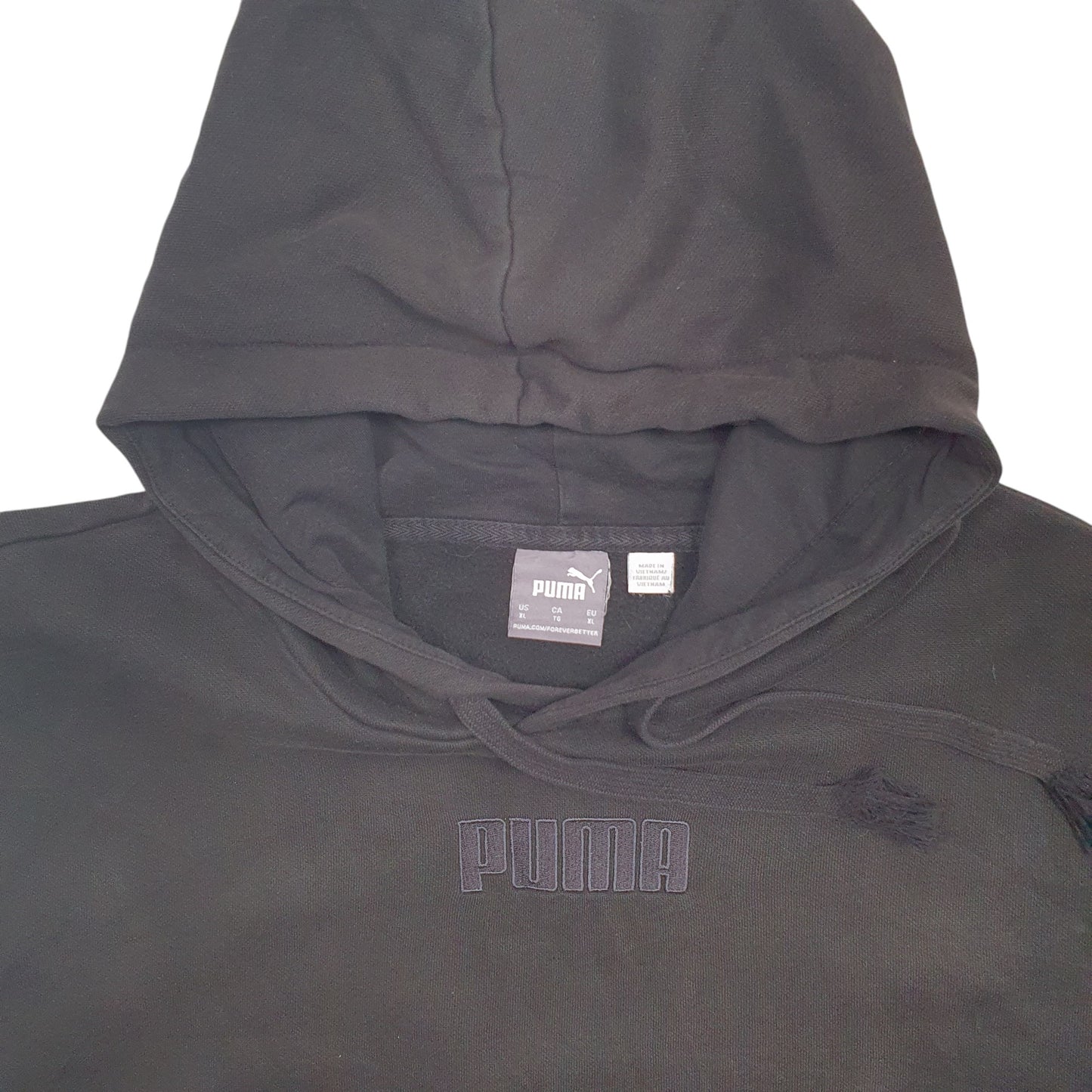 Mens Black Puma  Hoodie Jumper