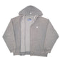 Mens Grey Starter Hoodie Pro 80 Heavyweight Full Zip Jumper