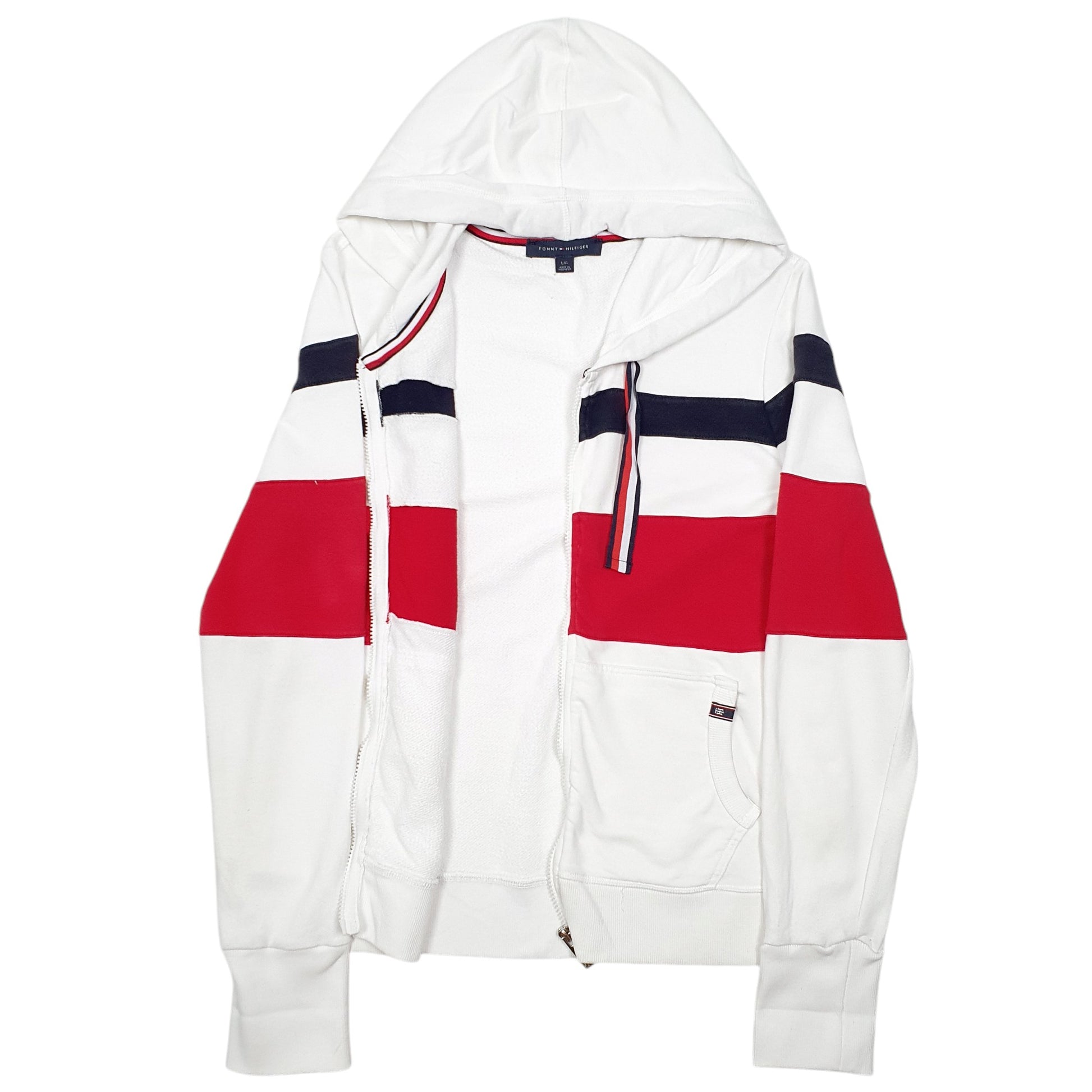 Womens White Tommy Hilfiger  Full Zip Jumper