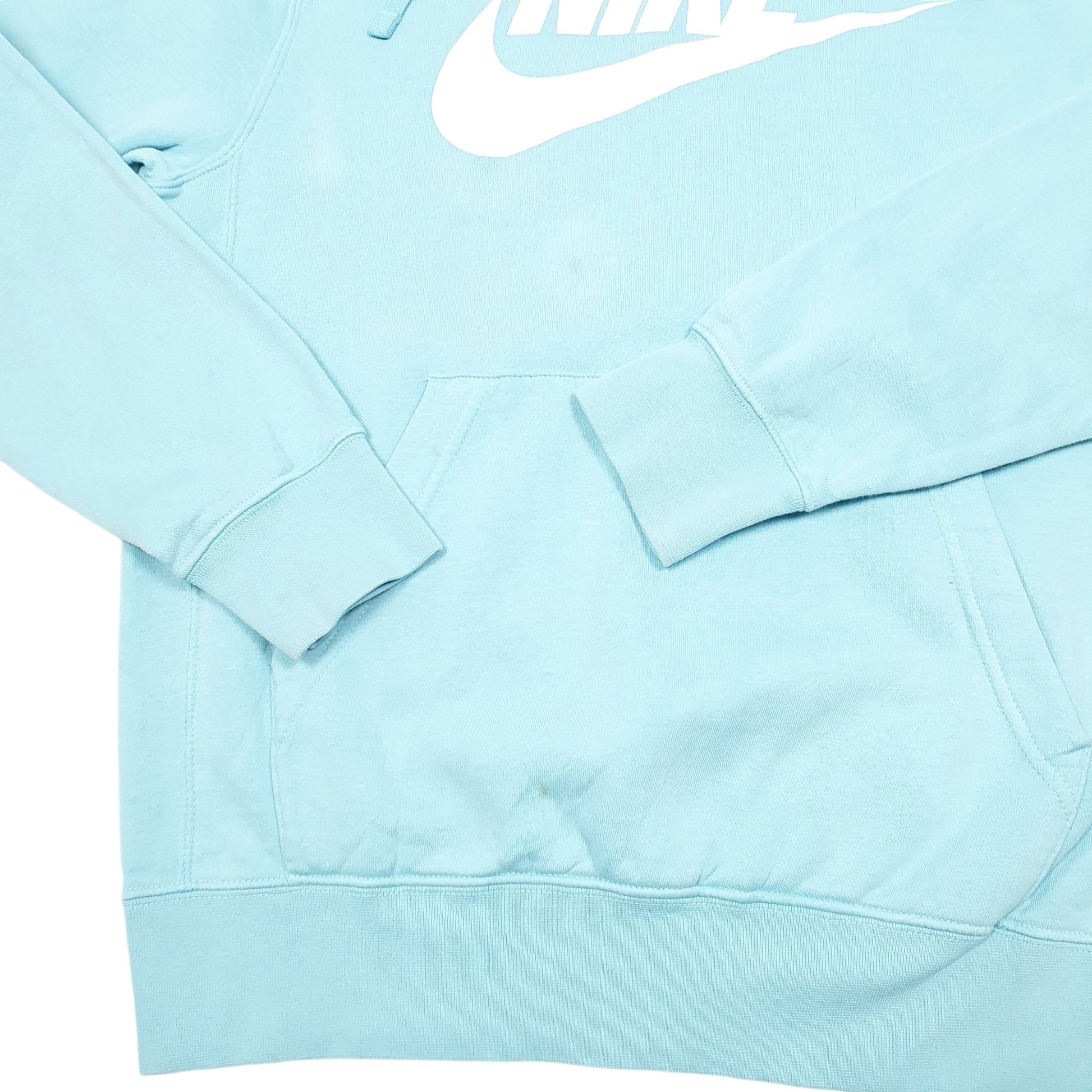 Mens Blue Nike Spellout Hoodie Jumper