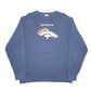 Mens Navy Majestic Denver Broncos American Football Crewneck Jumper