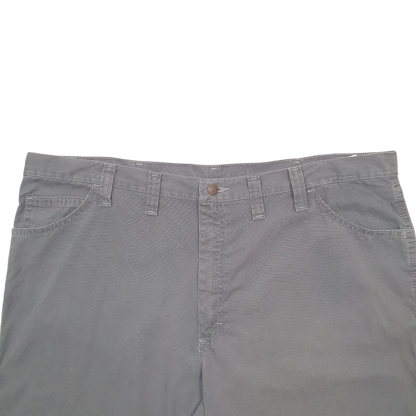 Mens Grey Wrangler Denim Jeans Jorts Carpenter Shorts