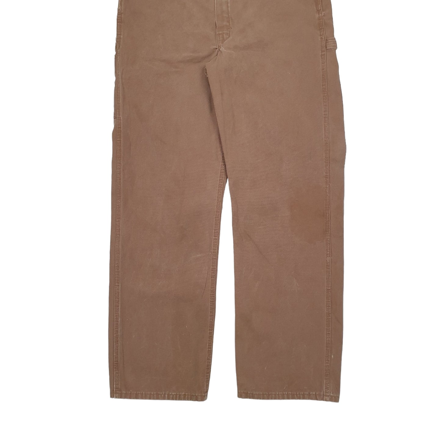 Mens Brown Dickies Carpenter Overalls Dungaree Trousers