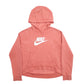 Womens Pink Nike Spellout Hoodie Jumper