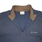 Mens Navy Columbia Thermal Winter Layer Quarter Zip Jumper