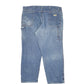 Mens Blue Wrangler Carpenter Pants Workwear Casual JeansW42 L32