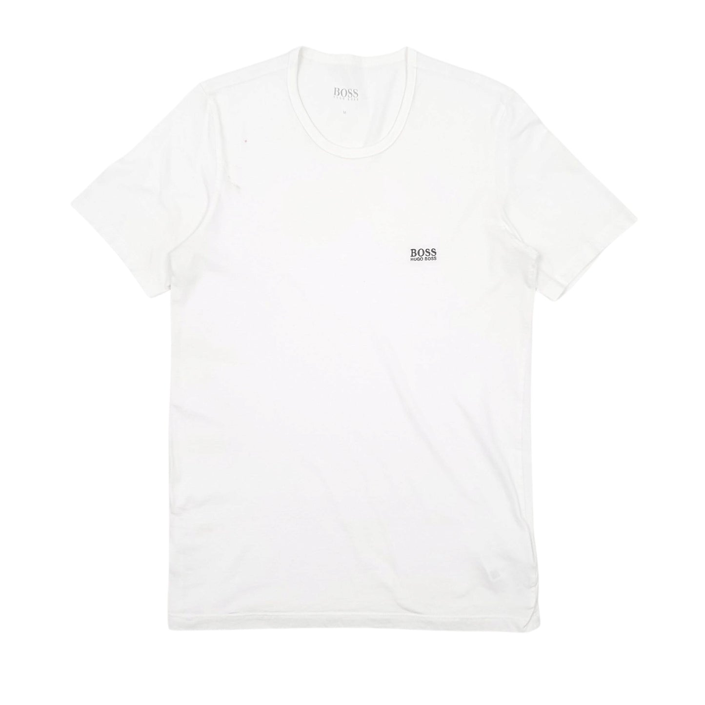 Mens White Hugo Boss  Short Sleeve T Shirt