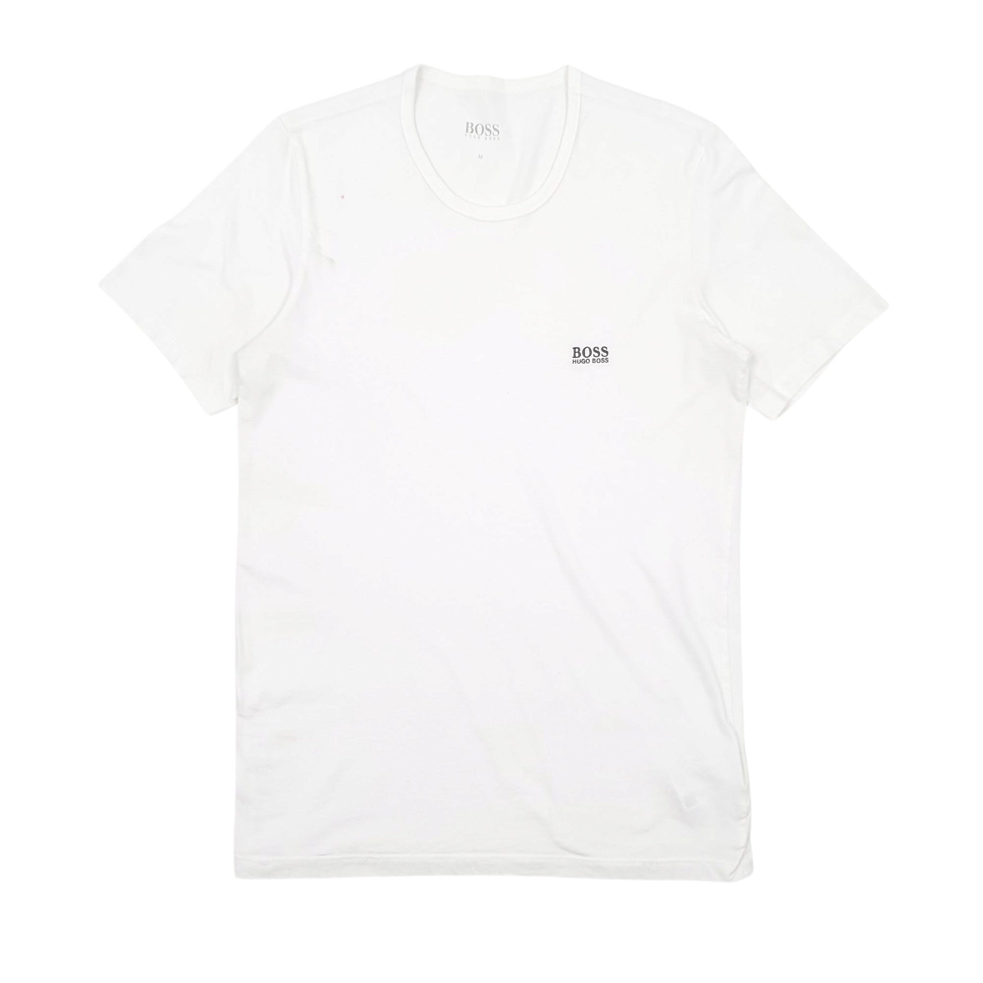 Mens White Hugo Boss  Short Sleeve T Shirt