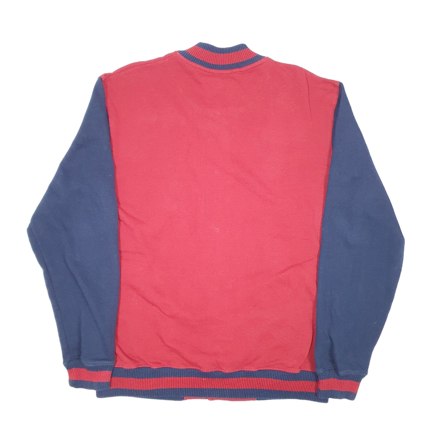 Mens Burgundy Southpole Varsity Letterman Coach Baseball Hip Hop Crewneck Jumper