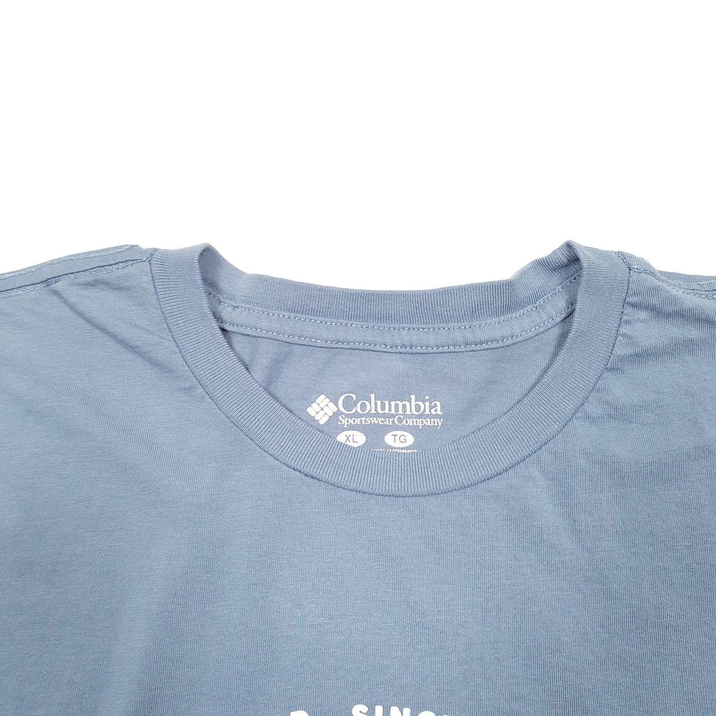 Mens Blue Columbia Sportswear  Long Sleeve T Shirt