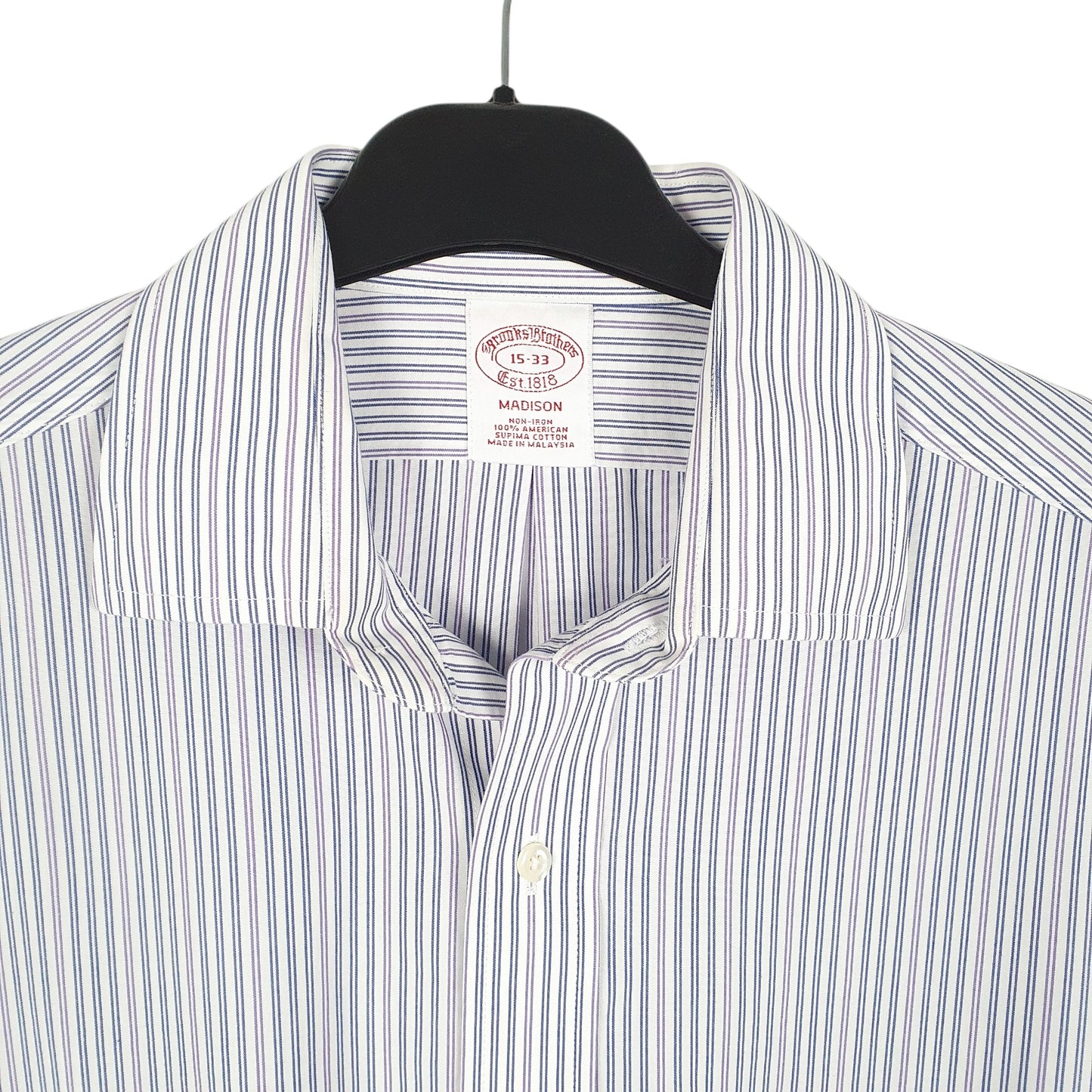 Mens White Brooks Brothers Madison Long Sleeve Shirt