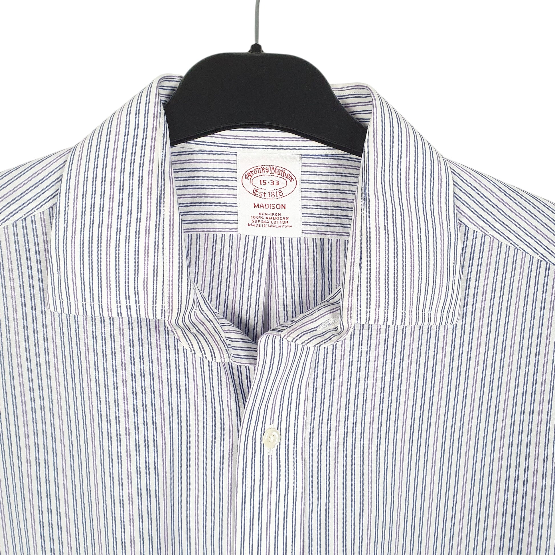 Mens White Brooks Brothers Madison Long Sleeve Shirt