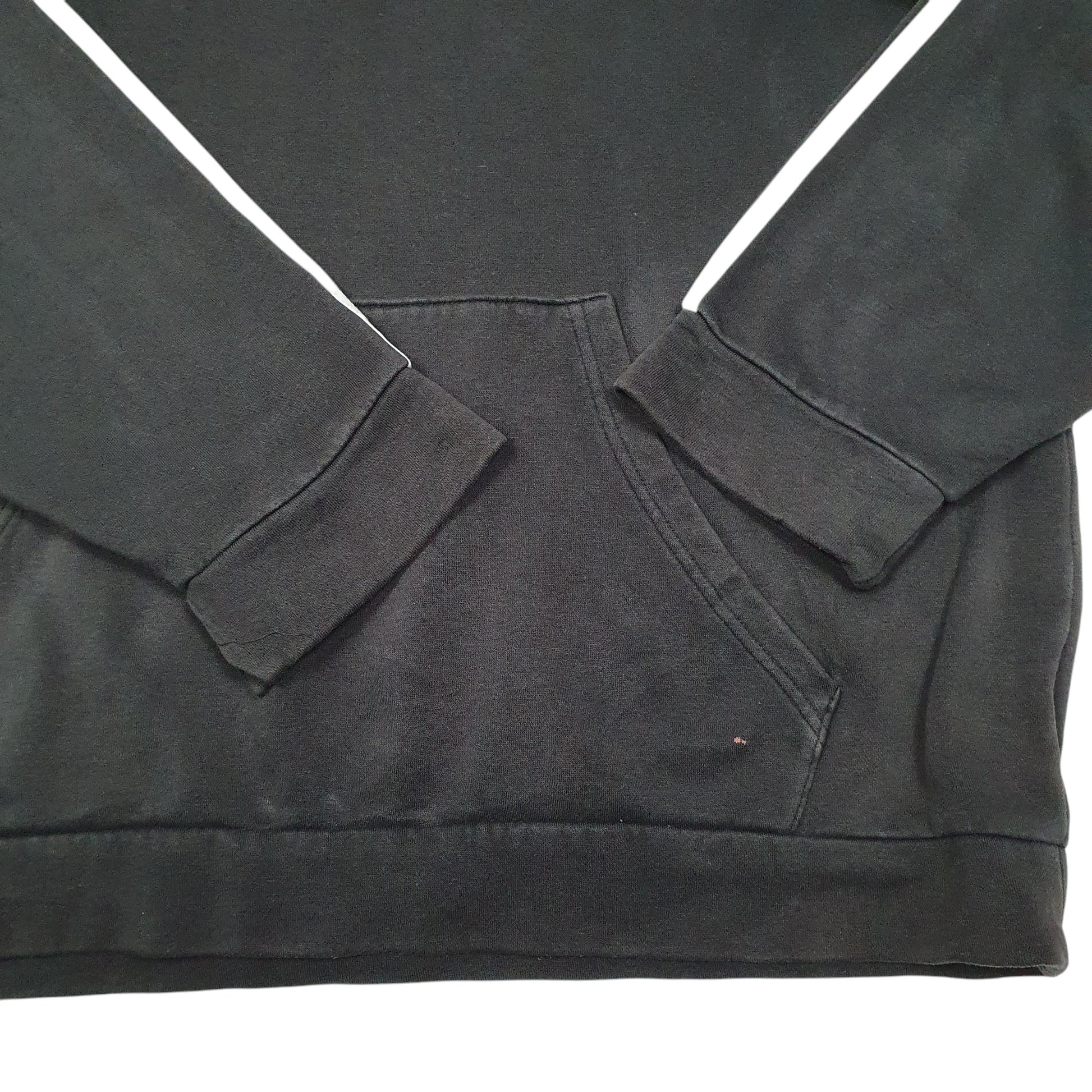 Mens Black Adidas Spellout Hoodie Jumper