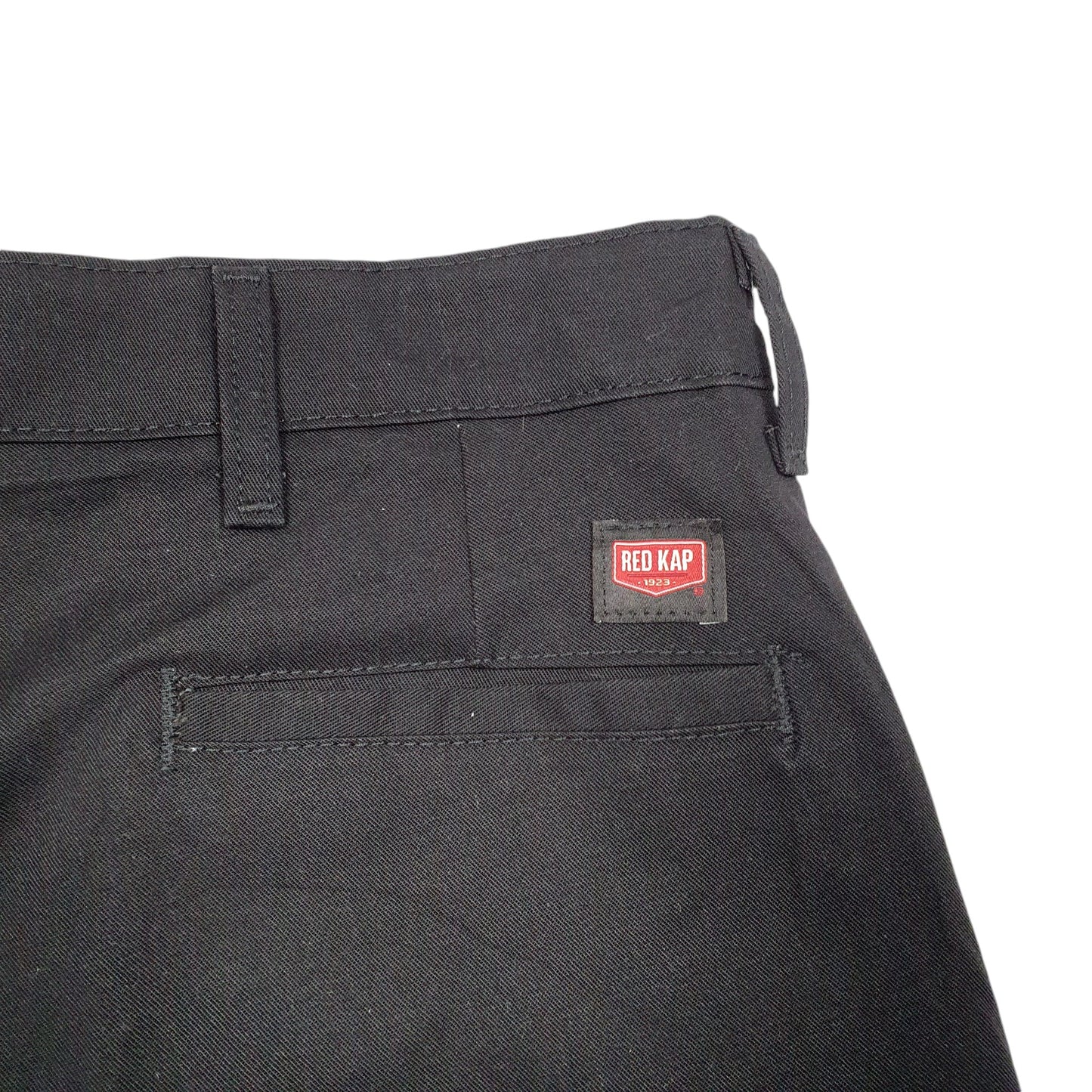 Mens Black Red Kap Workwear USA Chino Shorts