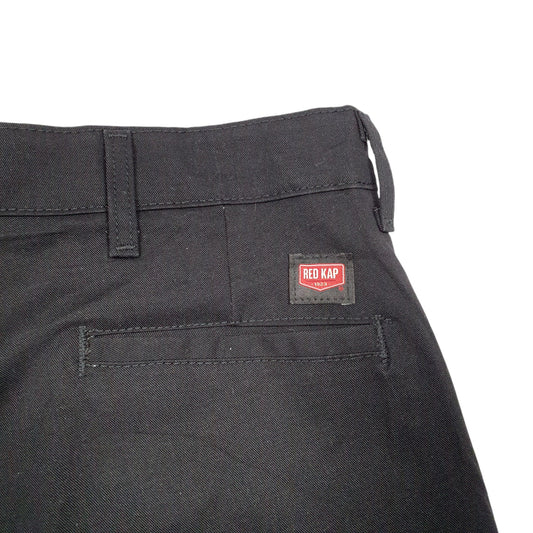 Mens Black Red Kap Workwear USA Chino Shorts