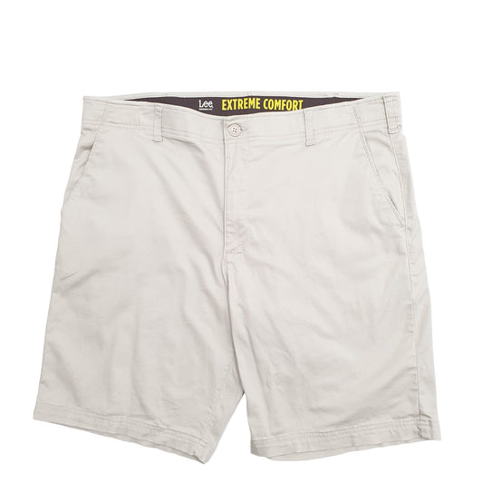 Mens Cream Lee Extreeme Comfort Chino Shorts