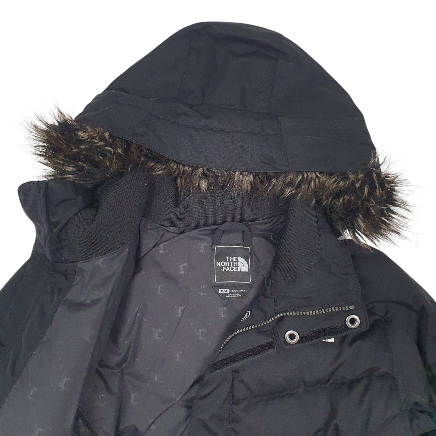 Womens Black The North Face RECCO Sking Goose Down  Coat