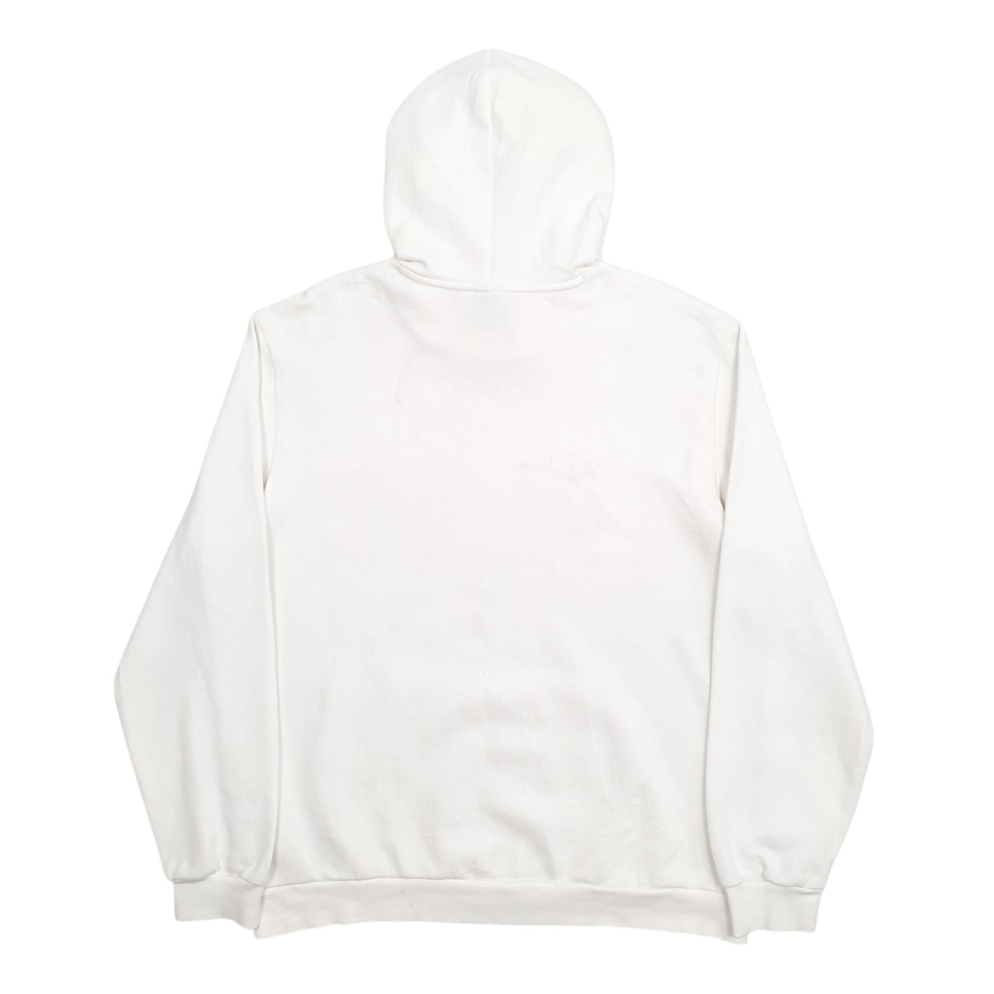 Mens White Puma Spellout Hoodie Jumper