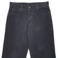 Mens Black Lee  Corduroy Trousers