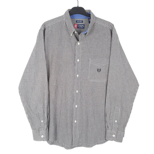 Mens Black Chaps  Long Sleeve Shirt