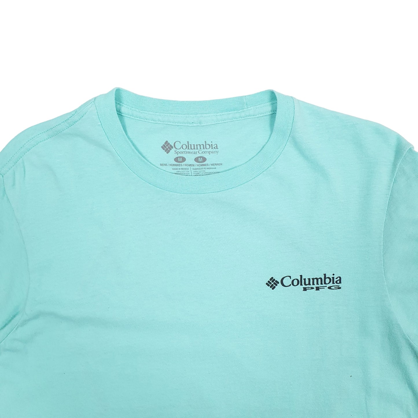 Mens Blue Columbia Sportswear PFG Fishing Short Sleeve T Shirt