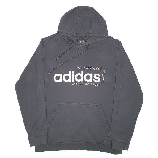 Mens Black Adidas  Hoodie Jumper