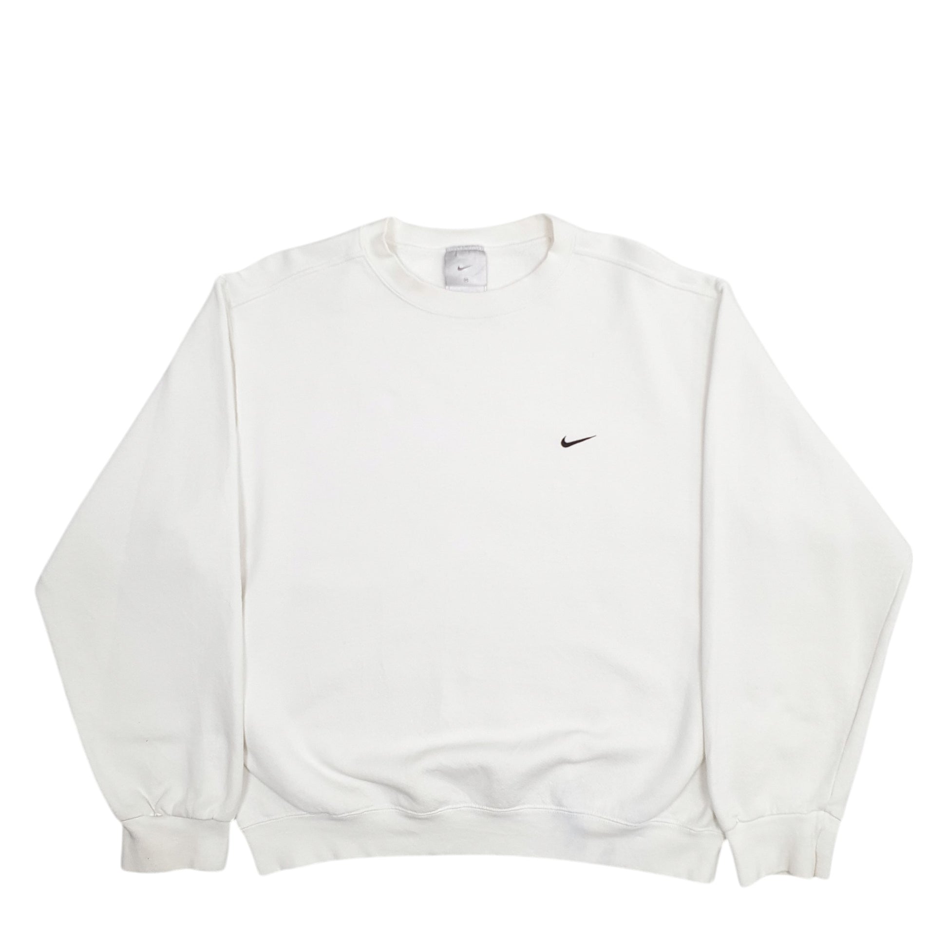 Womens White Nike  Crewneck Jumper