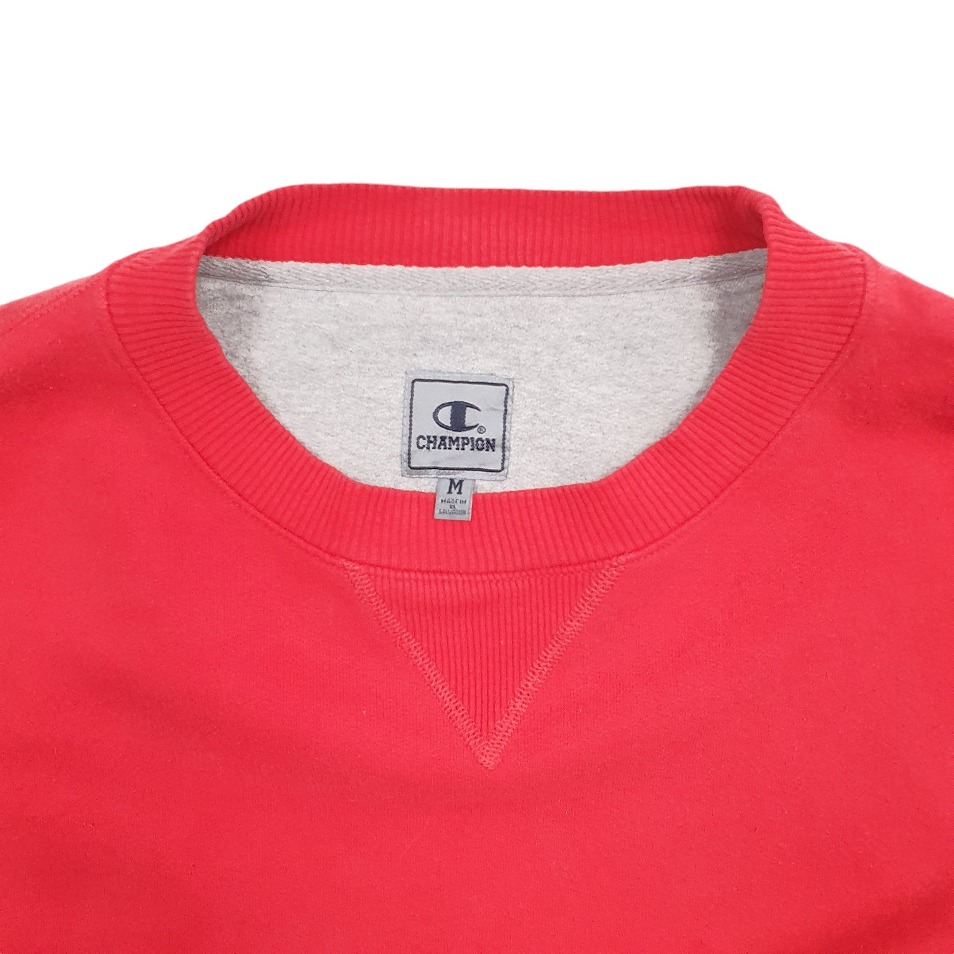 Mens Red Champion  Crewneck Jumper