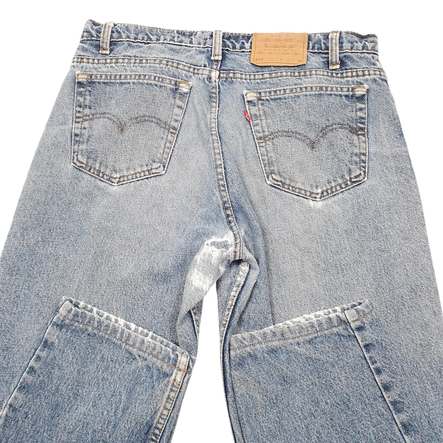 Mens Blue Levis Tapered Vintage 90s Made In Canada 550 JeansW36 L32