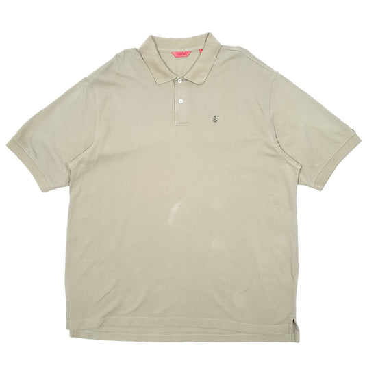 Mens Khaki Izod  Short Sleeve Polo Shirt