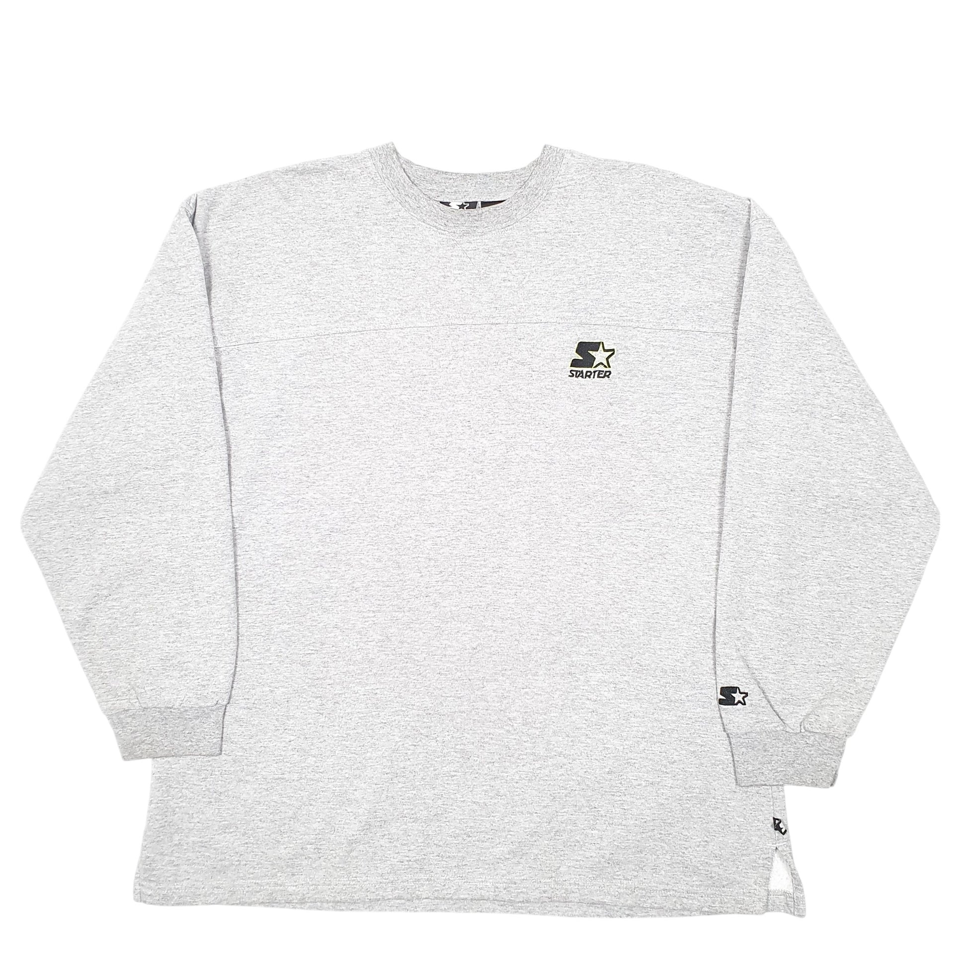 Mens Grey Starter  Crewneck Jumper