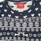 Womens Navy Paramour Christmas Xmas Crewneck Jumper