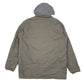 Mens Khaki Dickies Hooded Overshirt Shacket  Coat