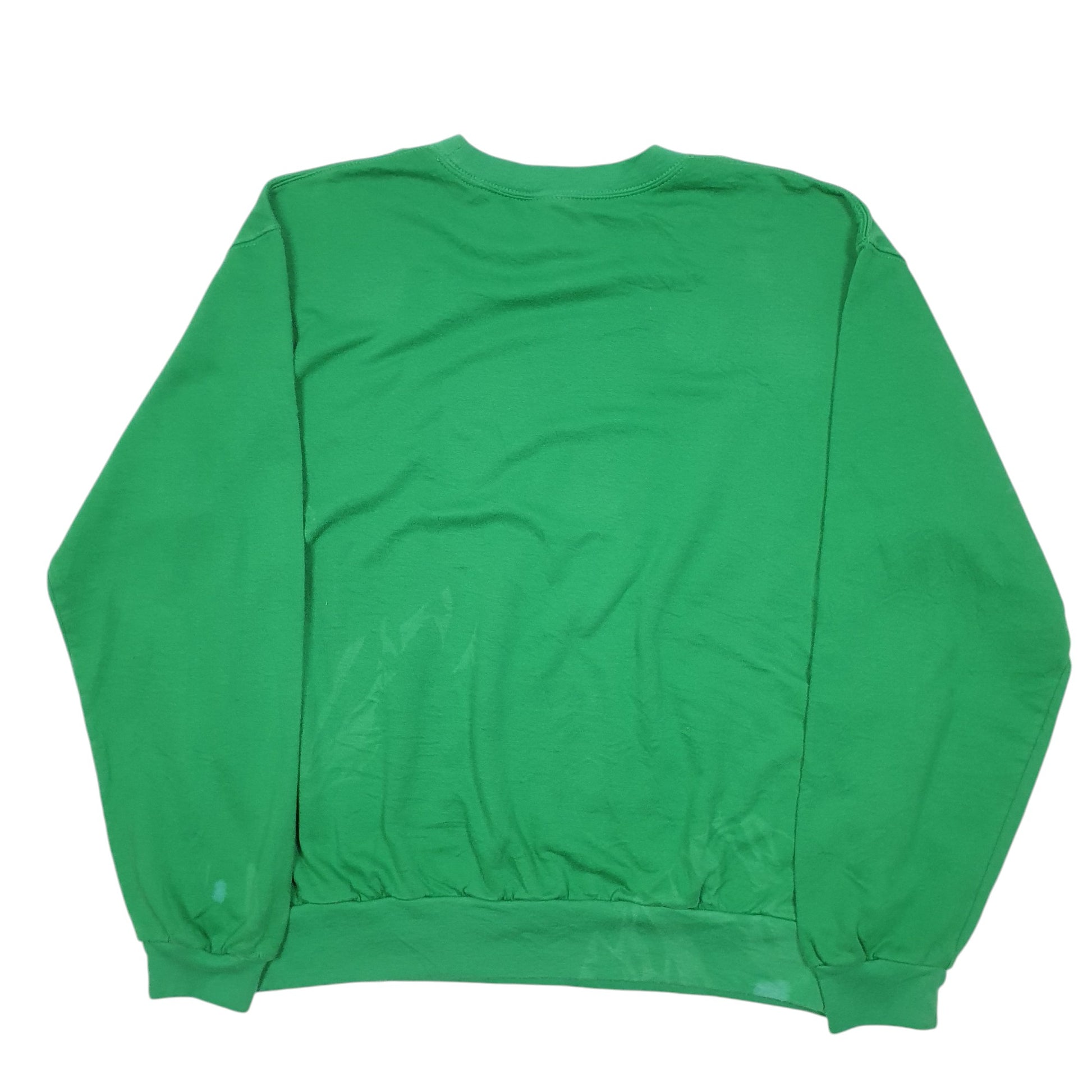 Womens Green Decorated Originals Christmas Trees Festive Rhinestone Sparkle Crewneck Jumper