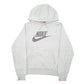 Mens Grey Nike Spellout Swoosh Hoodie Jumper
