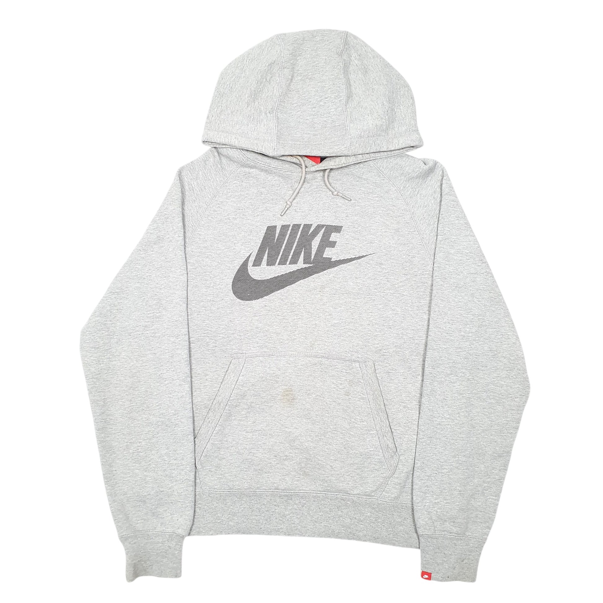 Mens Grey Nike Spellout Swoosh Hoodie Jumper
