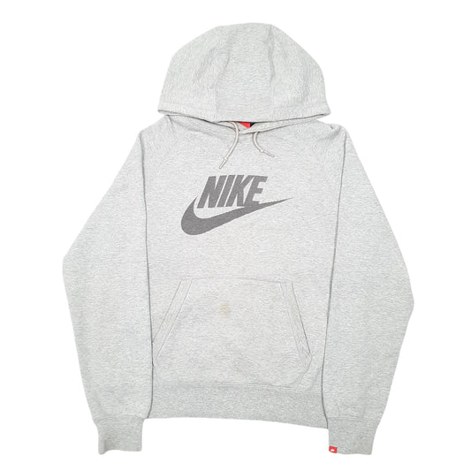 Mens Grey Nike Spellout Swoosh Hoodie Jumper