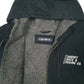 Mens Black Crown Heavy Sherpa Lined Active Hooded  Coat