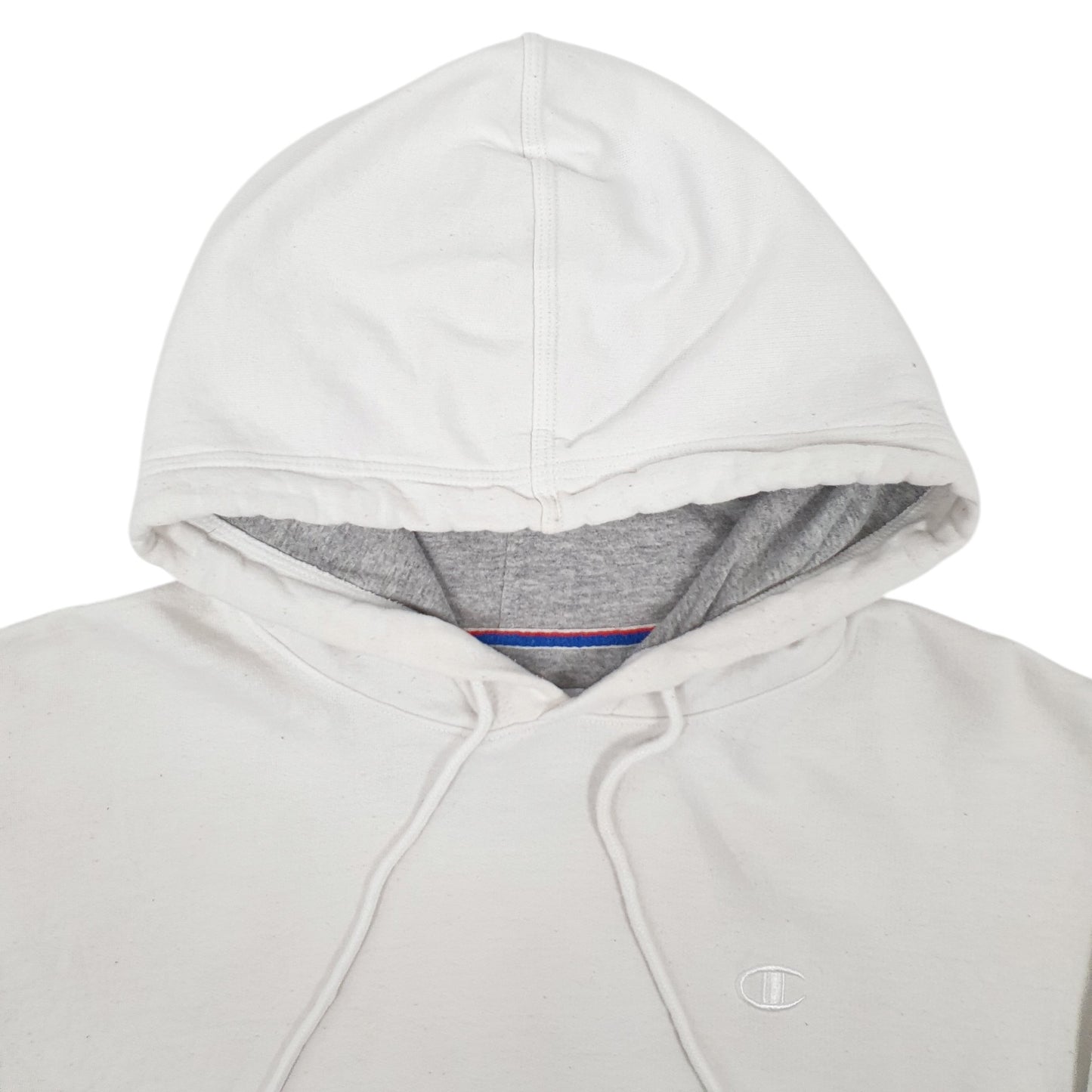 Mens White Champion  Hoodie Jumper
