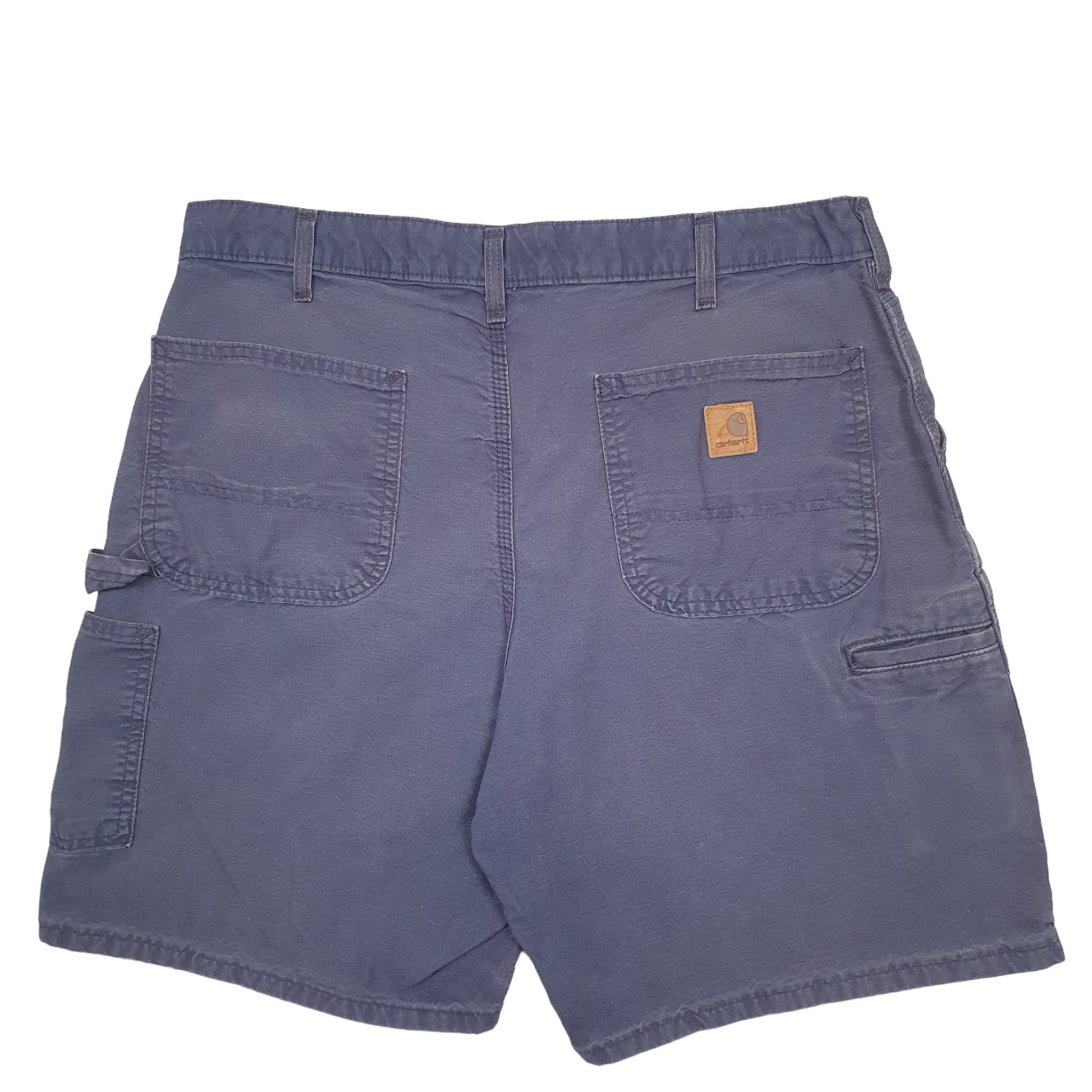 Mens Blue Carhartt Workwear Carpenter Shorts