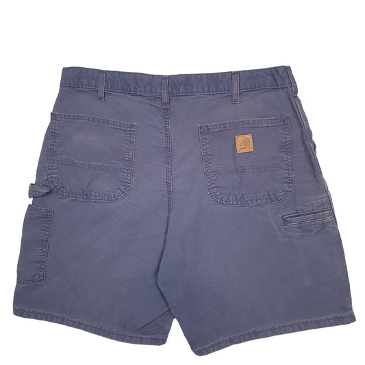 Mens Blue Carhartt Workwear Carpenter Shorts