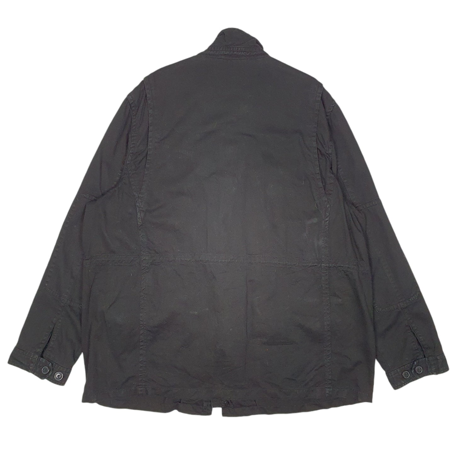 Mens Black Levis Military Smock Para  Coat