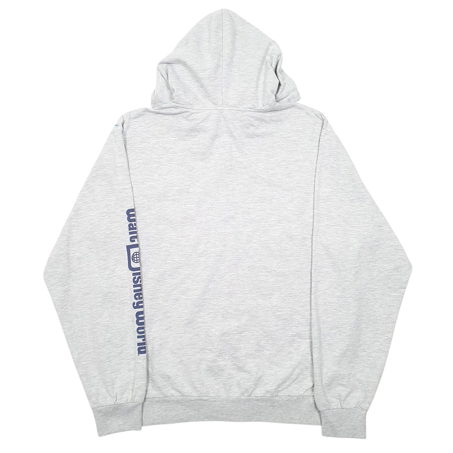 Mens Grey Disney Hoodie Mickey Mouse Walt Disney World Full Zip Jumper