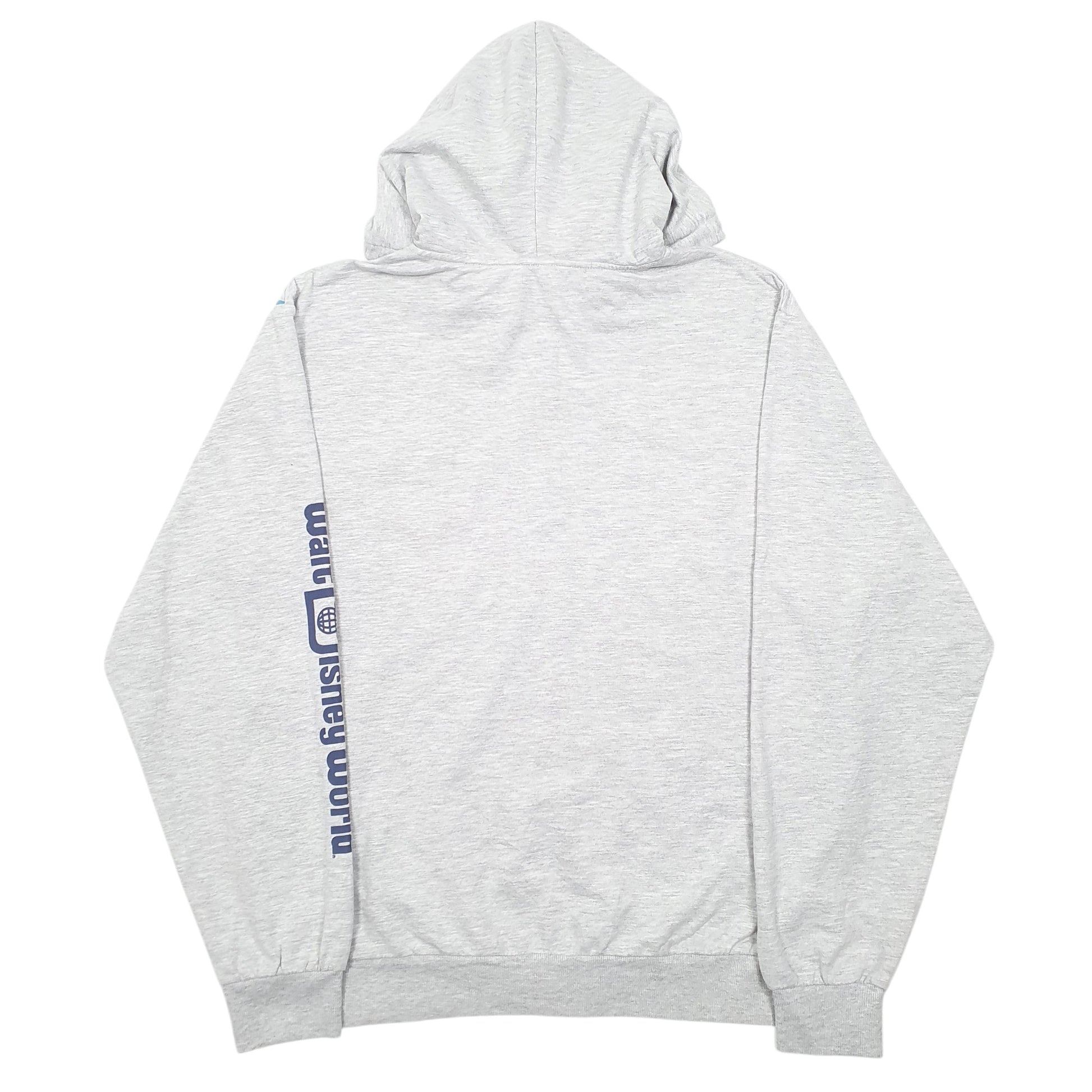 Mens Grey Disney Hoodie Mickey Mouse Walt Disney World Full Zip Jumper