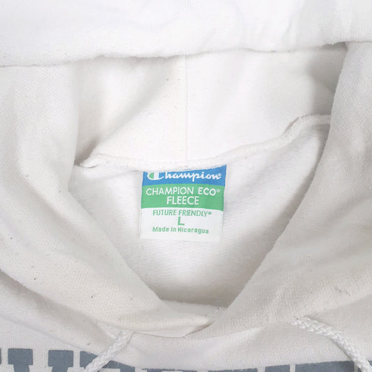 Mens White Champion University of Connecticut Hoodie Jumper