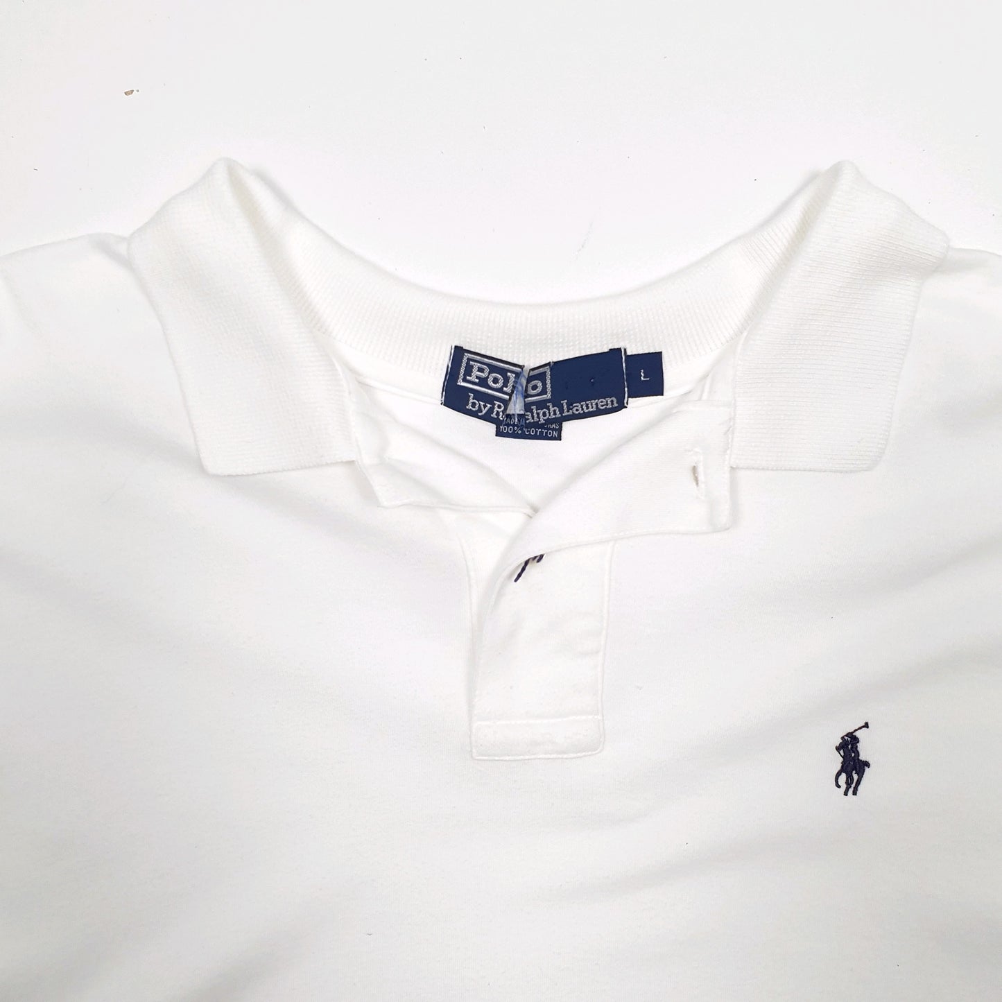 Mens White Polo Ralph Lauren  Short Sleeve Polo Shirt