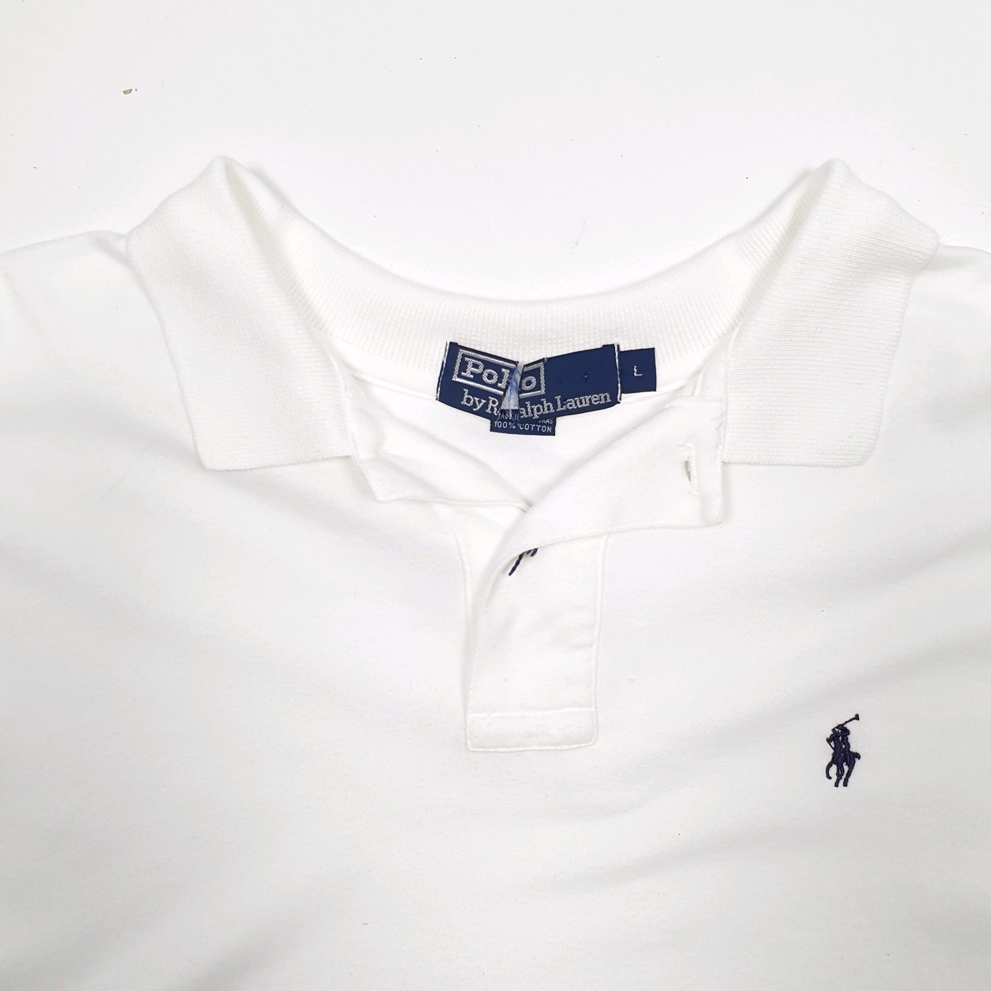 Mens White Polo Ralph Lauren  Short Sleeve Polo Shirt