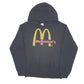Mens Black Gildan Mcdonalds Hoodie Jumper