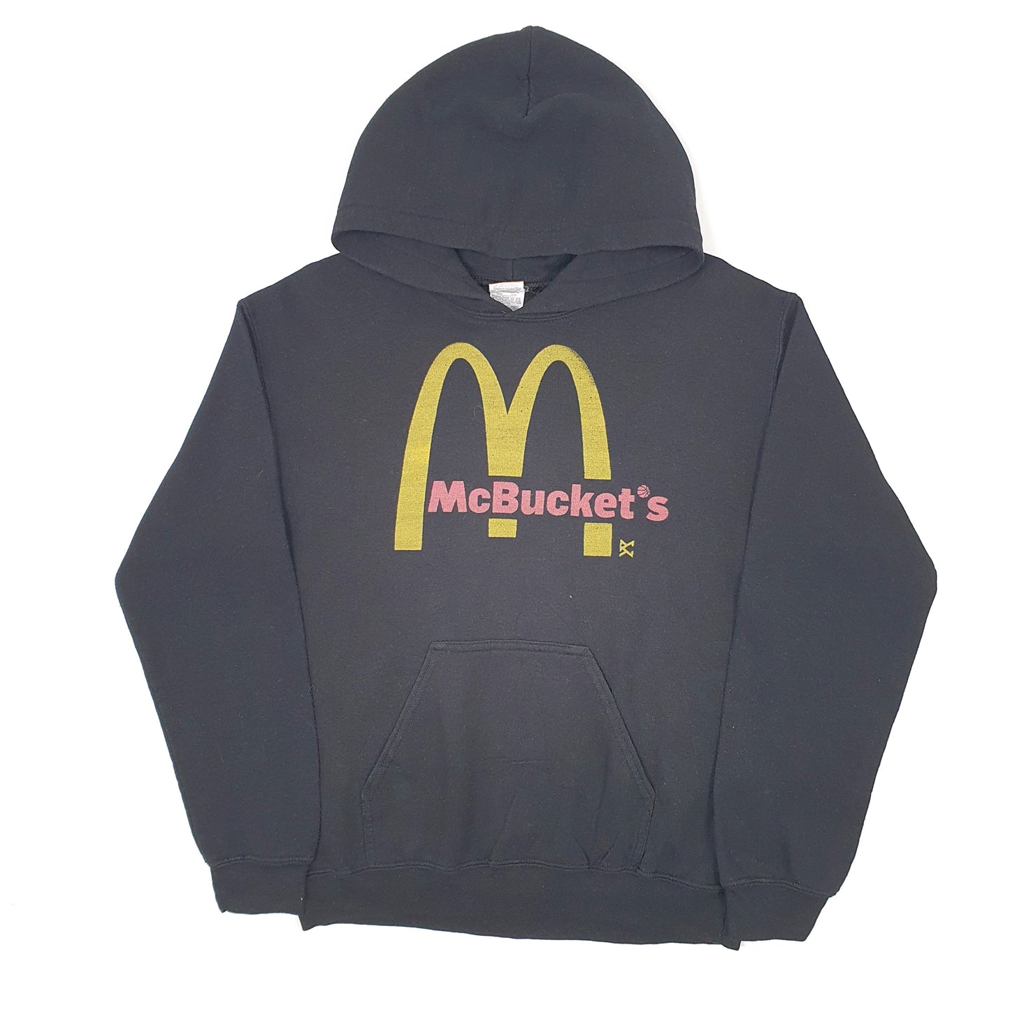Mens Black Gildan Mcdonalds Hoodie Jumper